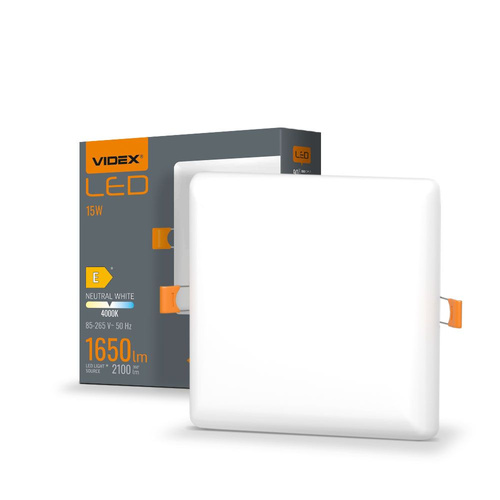 Panel Oprawa Videx LED Wpuszczana 15W 2100lm 4000K Neutralna Biała