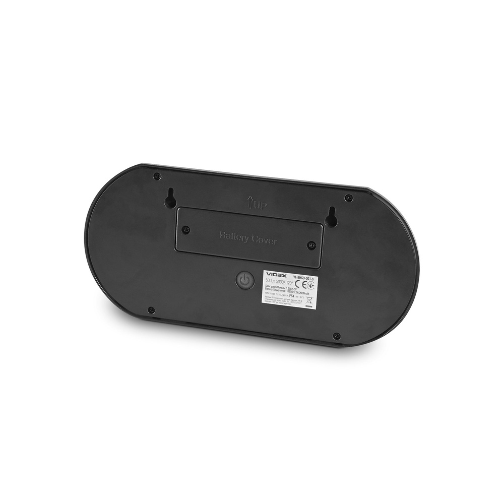 Lampa solarna Videx LED ścienna z czujnikiem ruchu czarna IP54 500lm