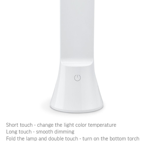 Lampka biurkowa LED z regulacją jasności i barwy światła