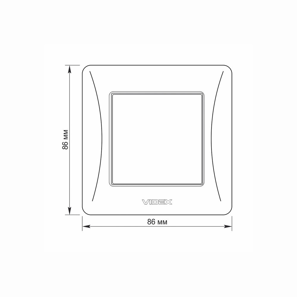 Włącznik jednobiegunowy biały VIDEX BINERA