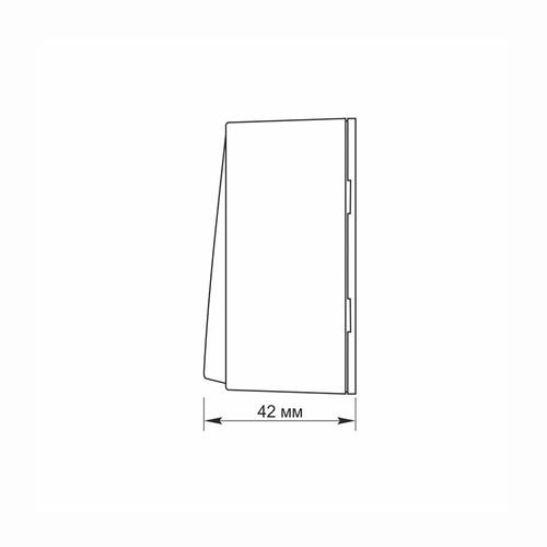 Włącznik natynkowy 1-klawiszowy 1-biegunowy biały VIDEX BINERA