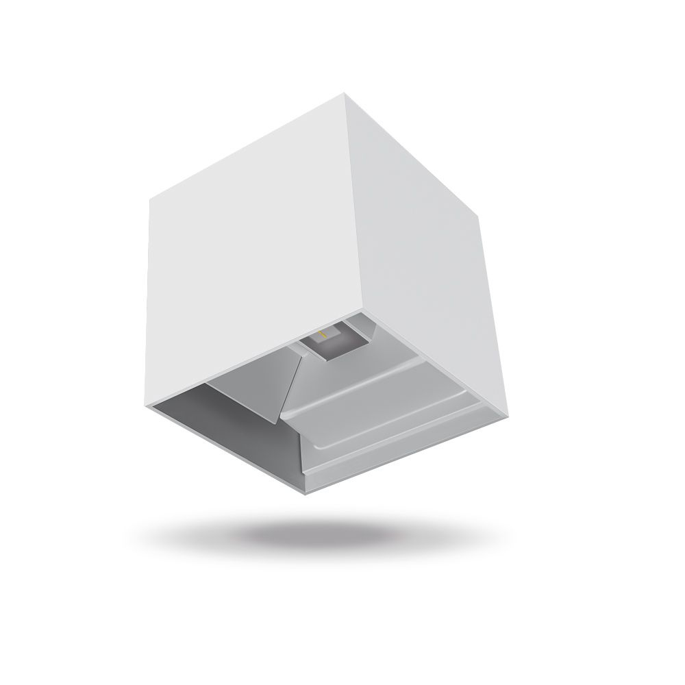 Podwójna oprawa elewacyjna LED 6W biała ciepła