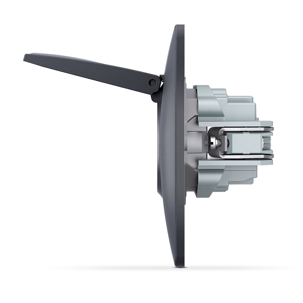 Gniazdko Pojedynczne Kontakt Videx Binera 16A Natynkowy Czarny