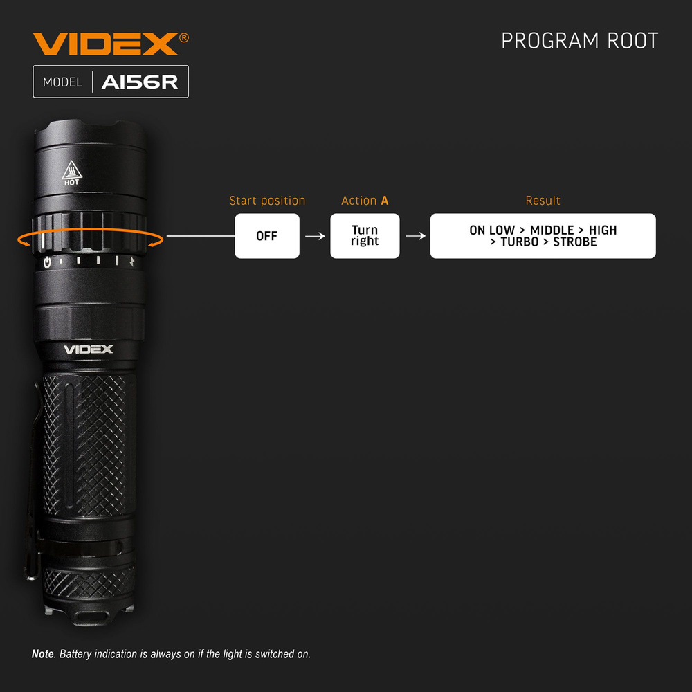 Latarka LED przenośna VIDEX 1700Lm 6500K