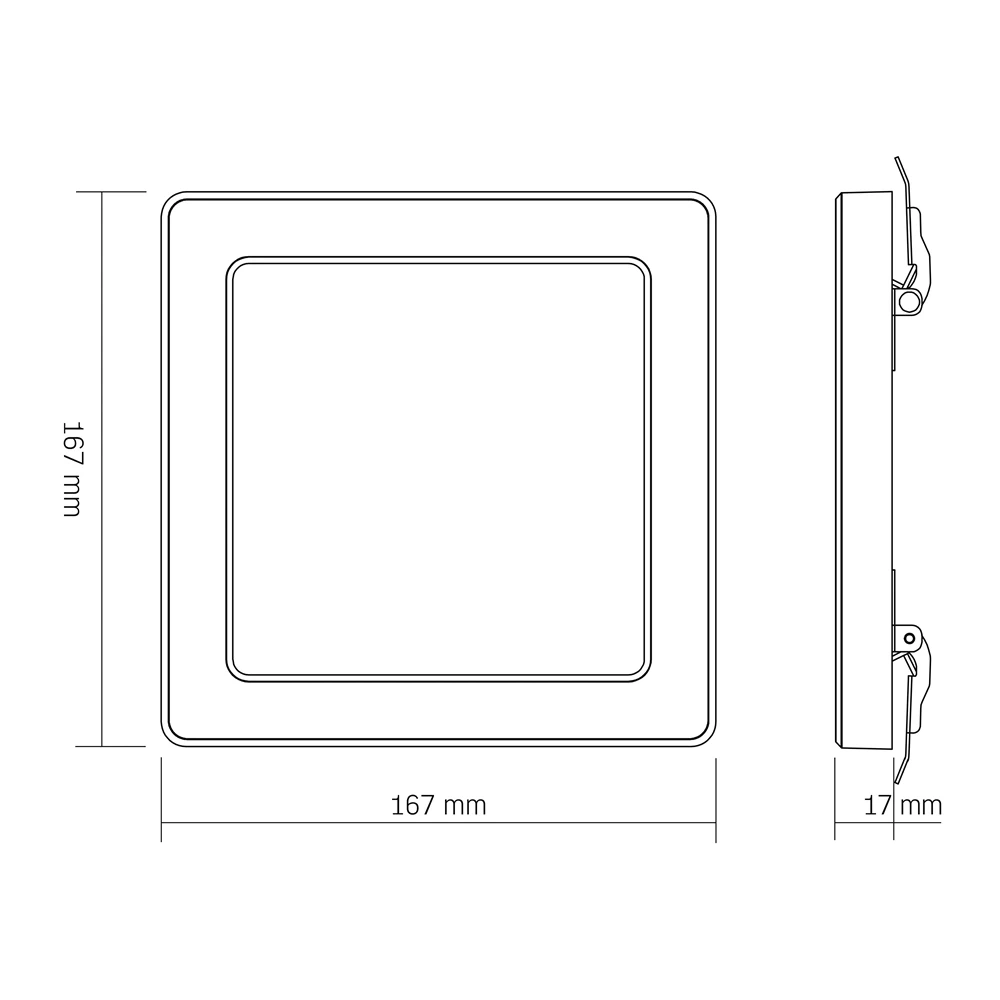 Lampa sufitowa LED VIDEX 12W 1170Lm 3000K-4000K-6500K IP20 Biała
