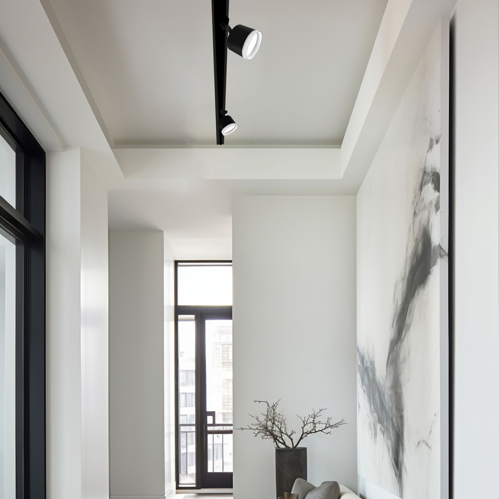 Oprawa szynowa VIDEX do lampy GX53 czarna