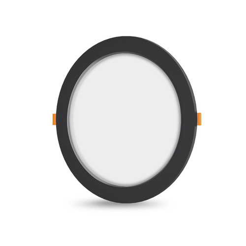 LED wpuszczany downlight 12W czarny 4000K