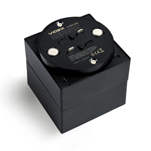 LED do magnetycznego systemu szynowego VIDEX czarny