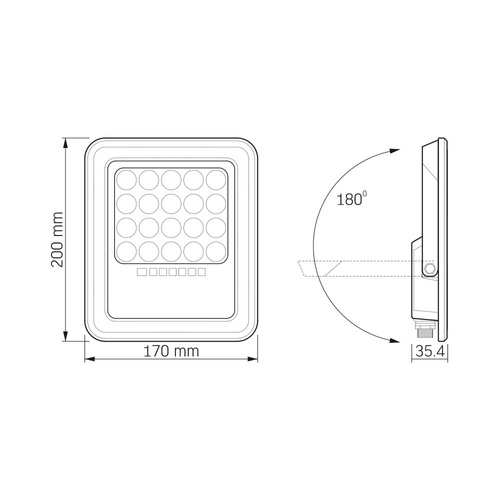 LED Solarny Naświetlacz VIDEX 500 lm 5000K IP65