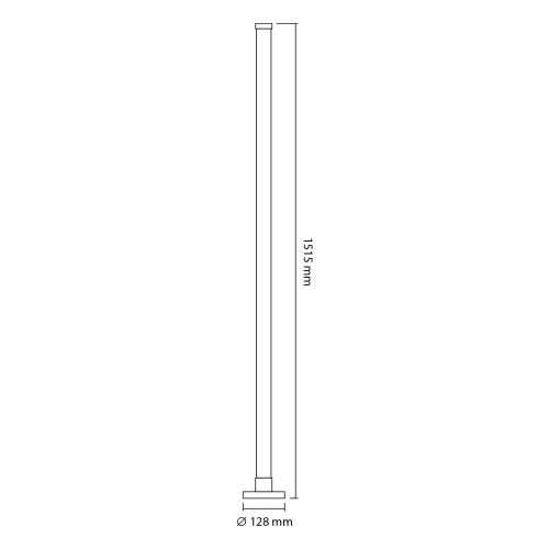 Podłogowa lampa LED RGB z pilotem VIDEX