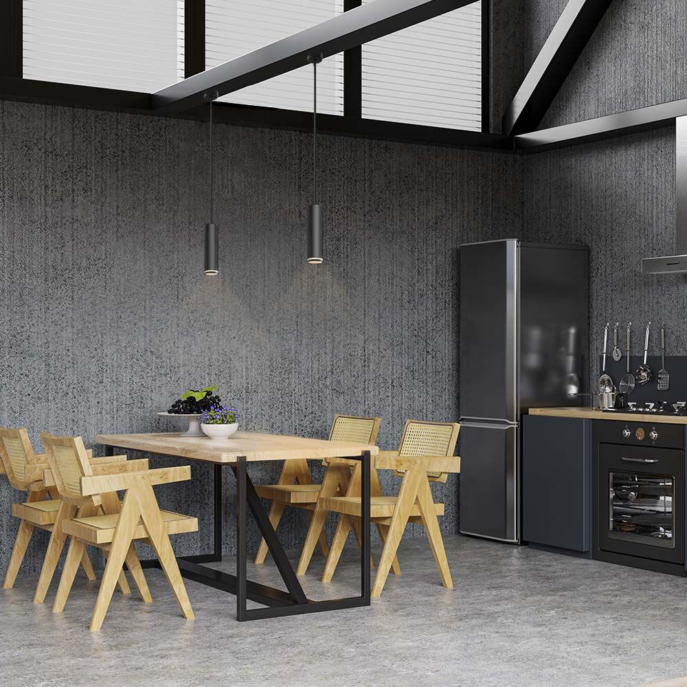 Lampa wisząca punktowa VIDEX GU10 czarna