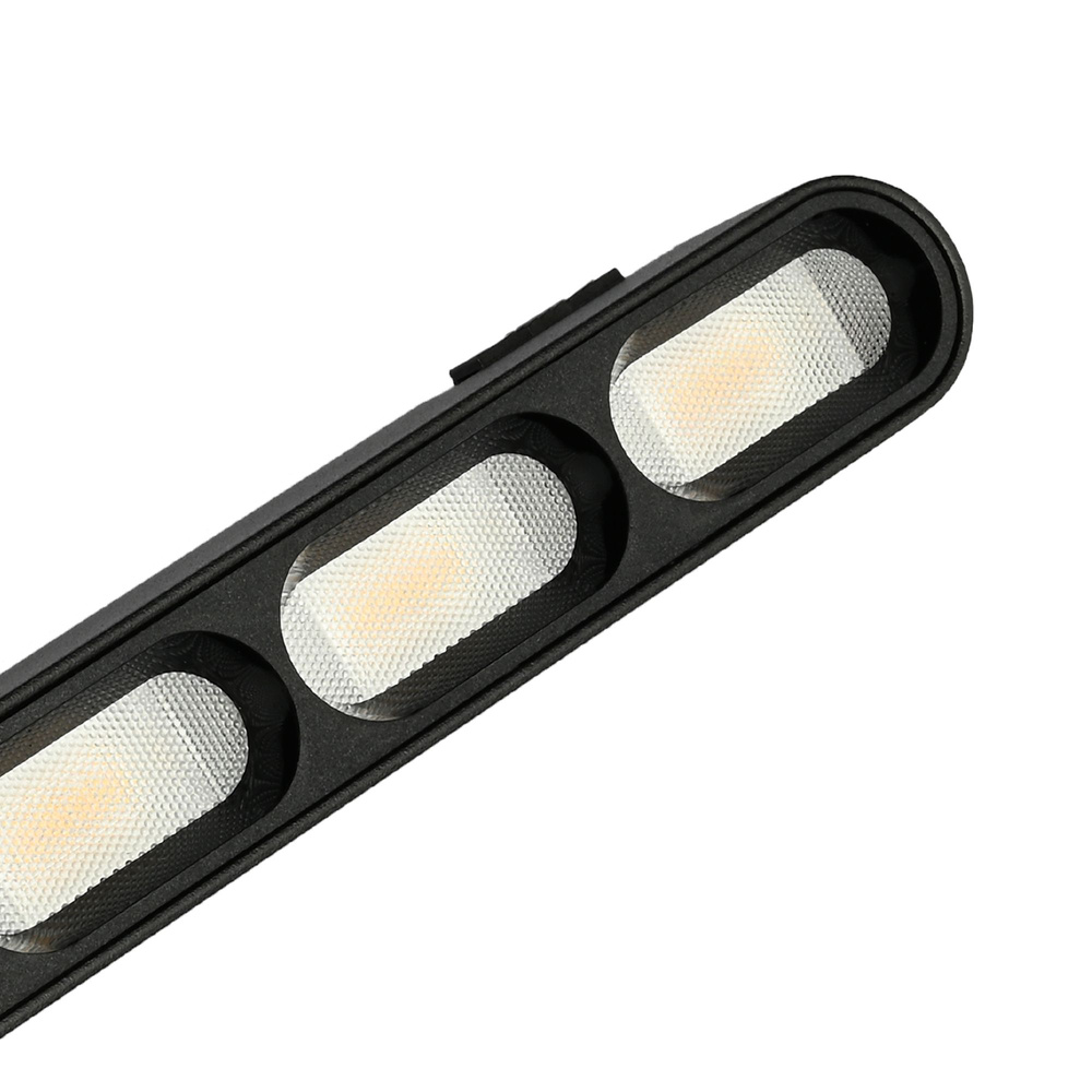 Oświetlenie LED do wąskiego systemu oświetlenia szynowego VIDEX VL-TRMS-LD13B, czarne
