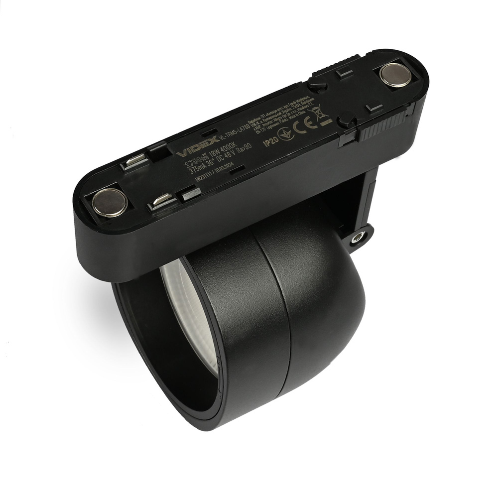 LED do magnetycznego systemu szynowego VIDEX czarny