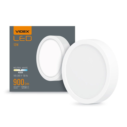 LED natynkowa oprawa downlight 12W neutralna biała