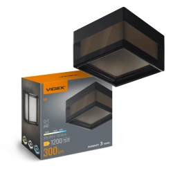 Lampa LED natynkowa ścienno-sufitowa VIDEX 9W z regulacją barwy czarna