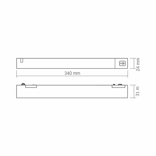 Zasilacz do magnetycznego systemu oświetlenia szynowego VIDEX VL-TRMS-P200B 200W