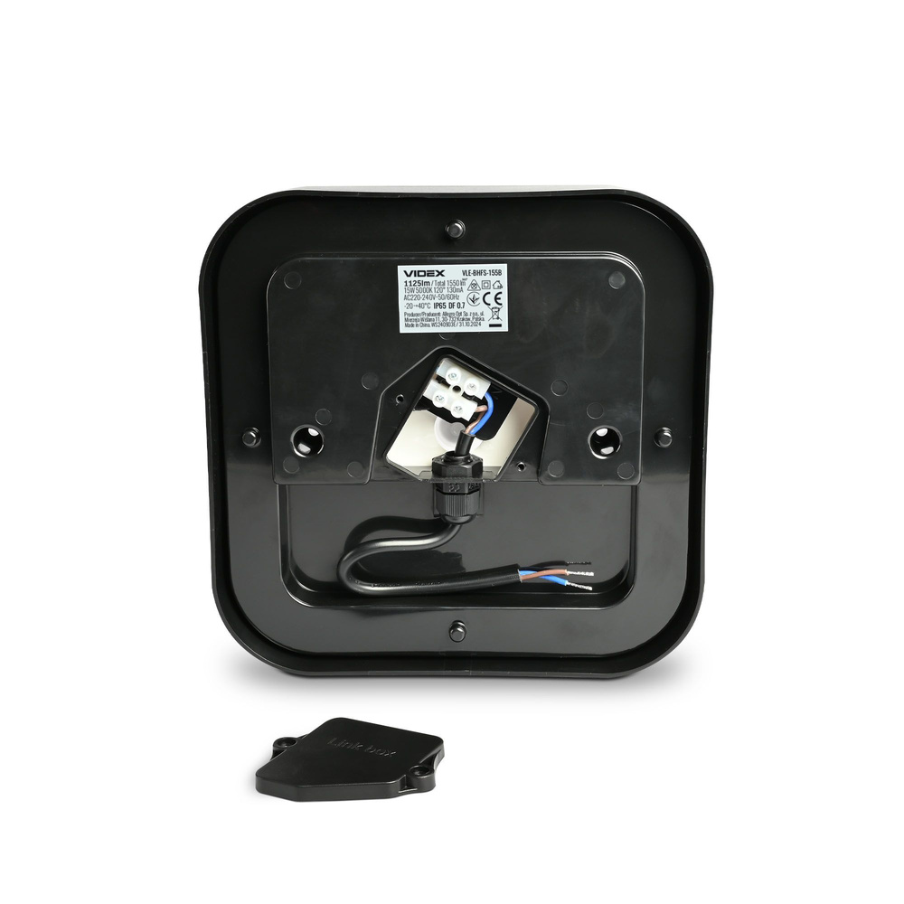 Lampa LED natynkowa zewnętrzna 15W 5000K IP65 czarna