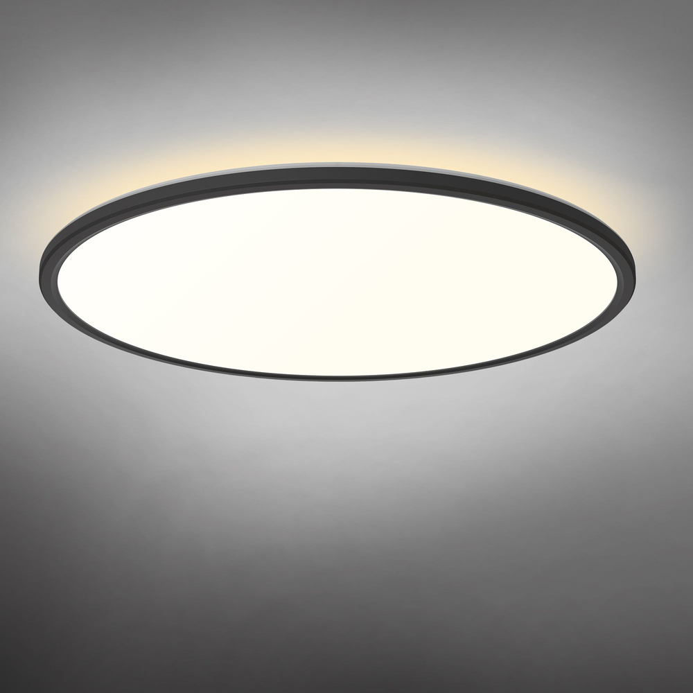 Lampa sufitowa Videx LED z dekoracyjnym podświetleniem DL5R 44W 220V Czarna
