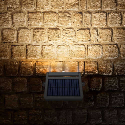 LED Solarna Lampa Ścienna z czujnikiem ruchu