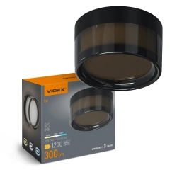 Lampa LED natynkowa ścienno-sufitowa VIDEX 9W z regulacją barwy czarna