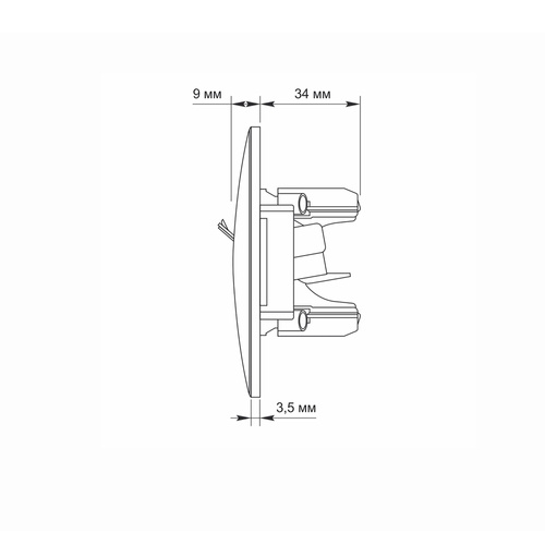 Gniazdo Pojedyncze Komputerowe Videx Binera RJ45 Natynkowe Czarne