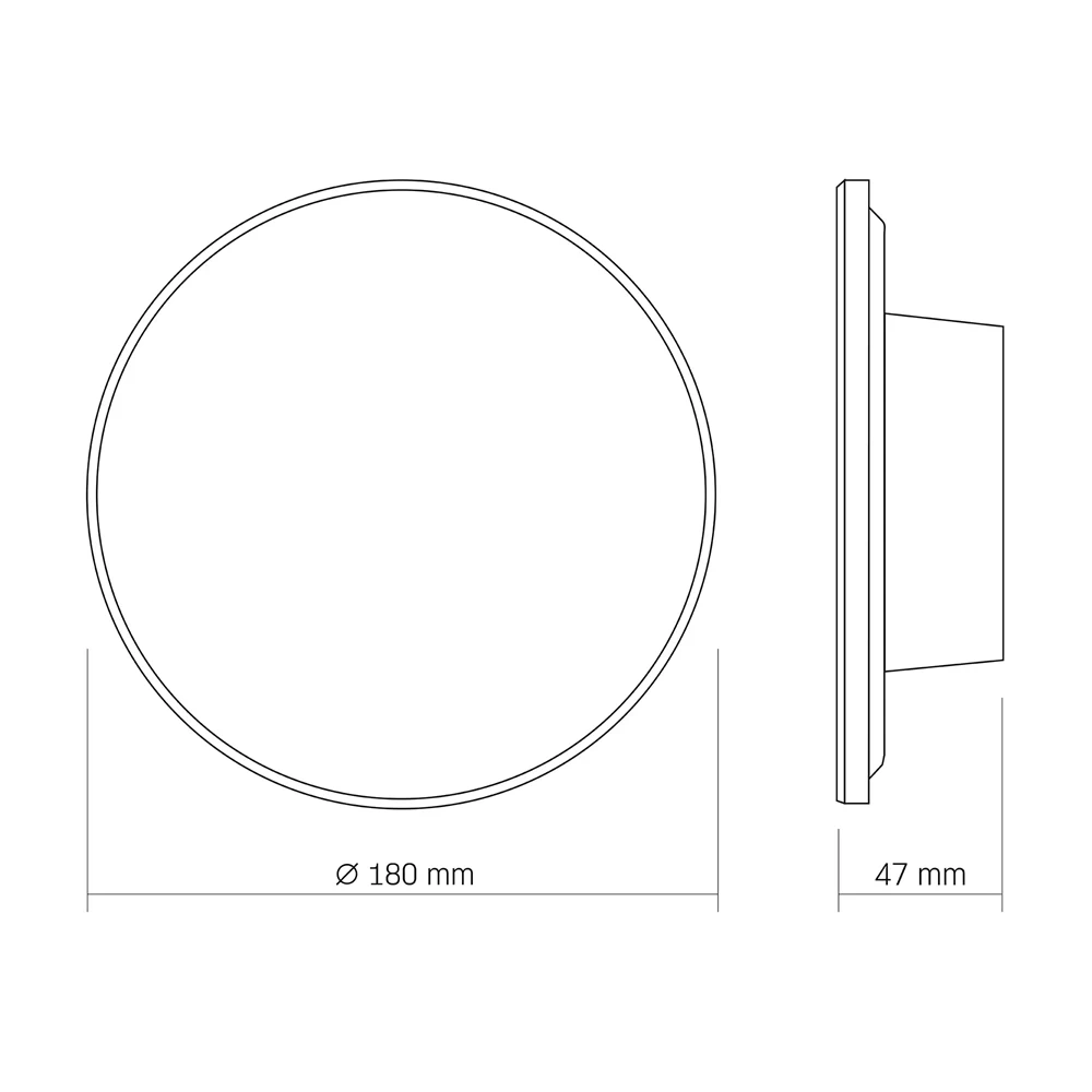 Lampa ścienna LED VIDEX 12W 1200Lm IP65 3000K-4000K-6500K czarna