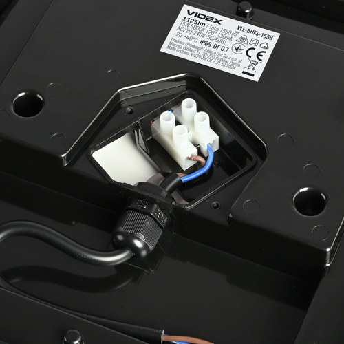 Lampa LED natynkowa zewnętrzna 15W 5000K IP65 czarna