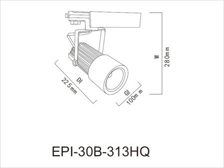 Lampa Reflektor Szynowy do Białego Świeżego Mięsa LED 30W | Barwa 3100K