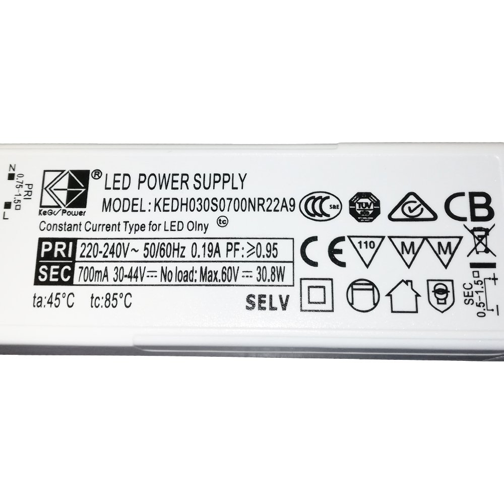 Zasilacz LED DRIVER POWER SUPPLY30,8W 30-44V 700mA